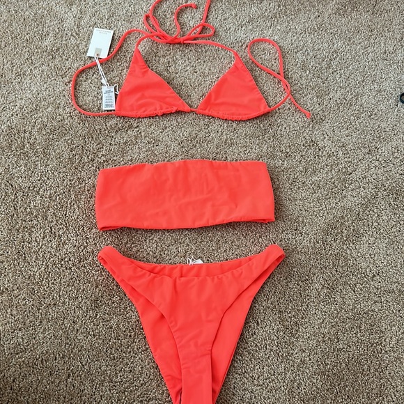 3 piece set - Good American NEON SWIM bikini. Never worn - Picture 6 of 8